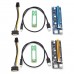 VER006C 0 6m M2 NGFF To 16X SATA 15PIN PCI  E 1X To PCI  E 16X USB 3 0 Cable Mining Riser Card