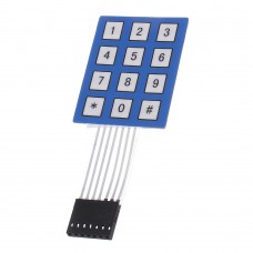 5pcs 4 x 3 Matrix Array 12 Key Keypad Keyboard Sealed Membrane 4 3 Button Pad with Sticker Switch